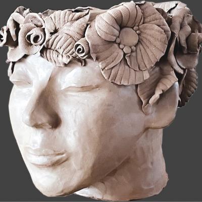 Vase tête de femme