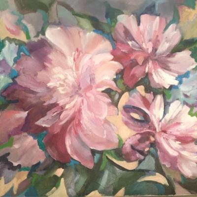 La femme aux Pivoines