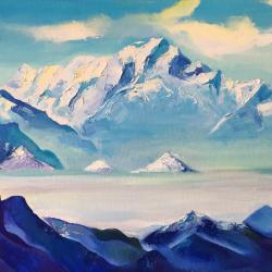 Etude d'après Roerich, Impression sur les montagnes bleues