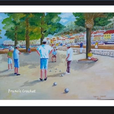 La partie de pétanque