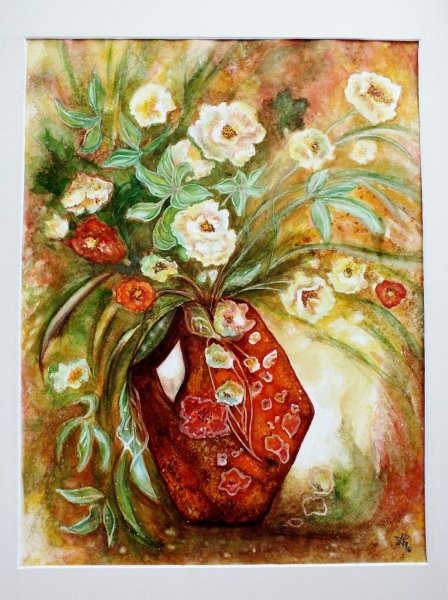 Le vase rouge