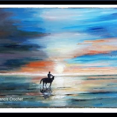 Le cavalier du crépuscule (vendu)