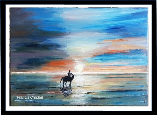 Le cavalier du crépuscule (vendu)