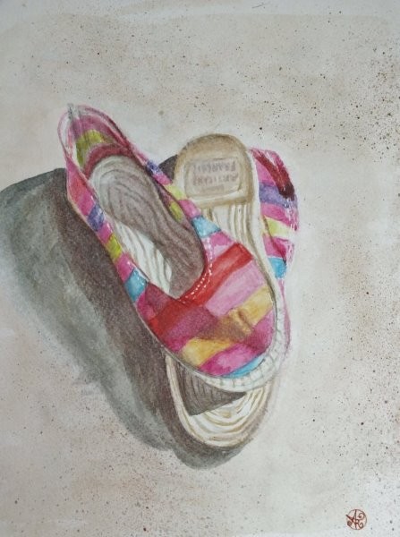 Les espadrilles d'Evelyne